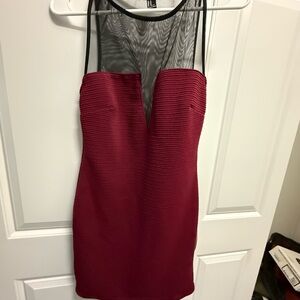 Elegant Red Sleeveless Dress